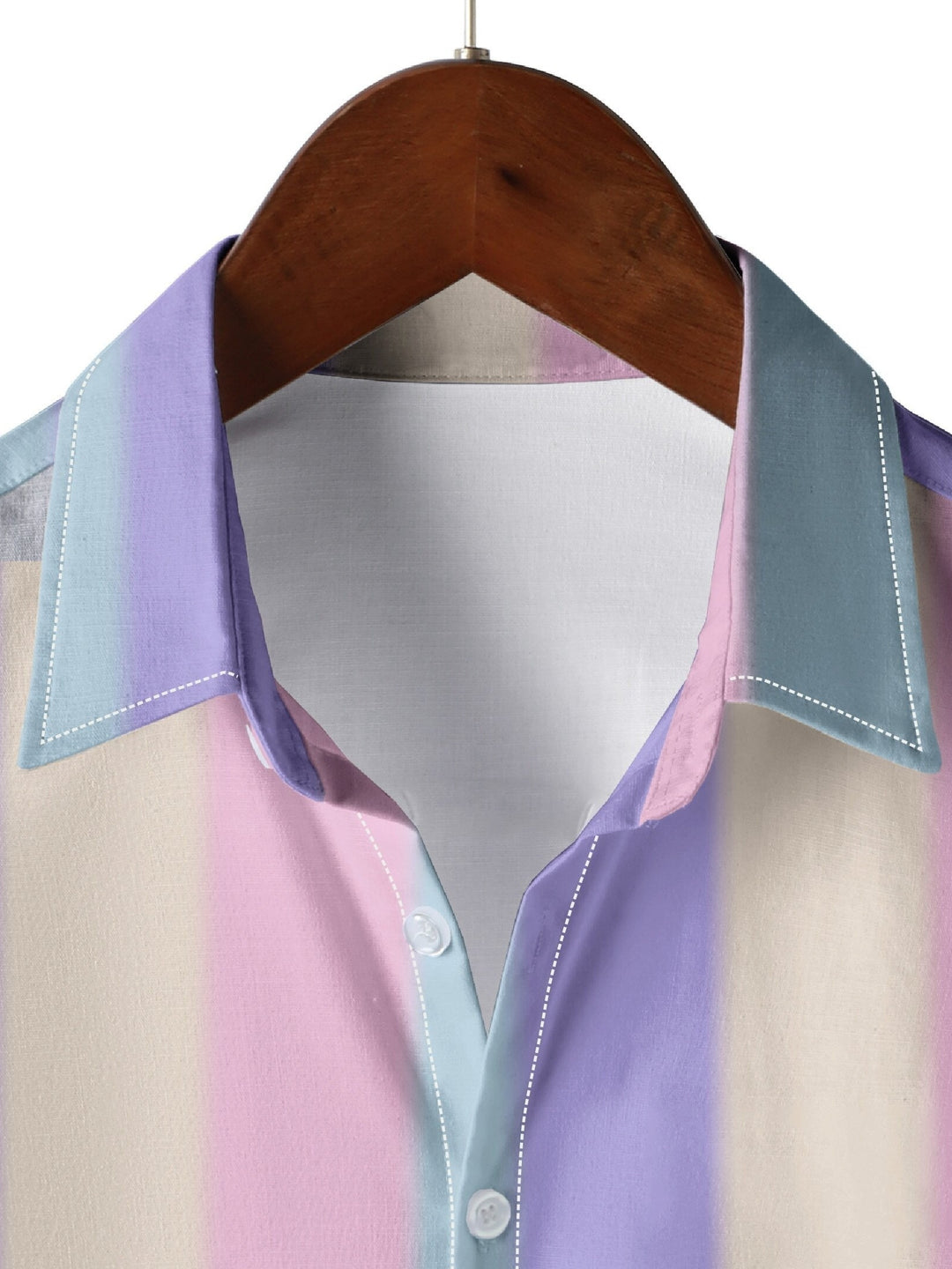 Men’s Shirt | Striped Design | Regular Fit & Summer Look | Polyester