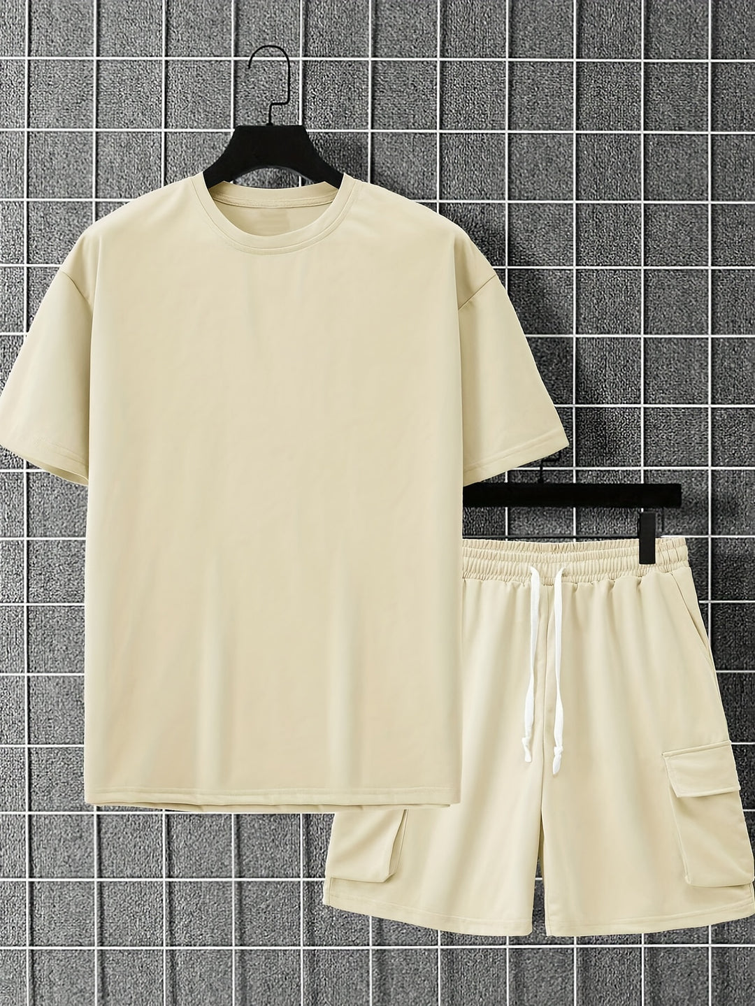 Men's Sports Set | Breathable Fabric | Comfort & Style | T-Shirt & Shorts | Polyester