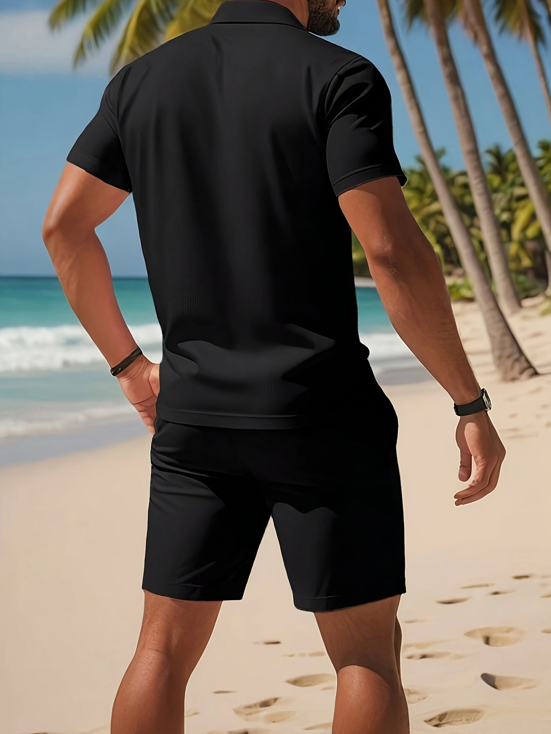 Men's Summer Sports Set | Lightweight & Casual | Stylish & Comfortable | Polyester