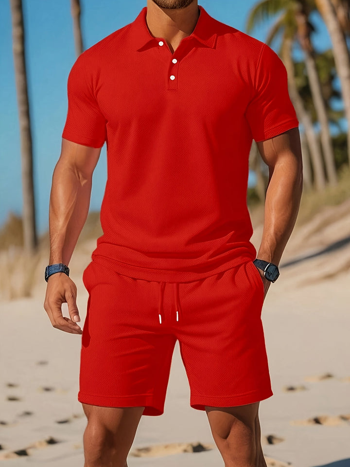 Men's Summer Sports Set | Lightweight & Casual | Stylish & Comfortable | Polyester