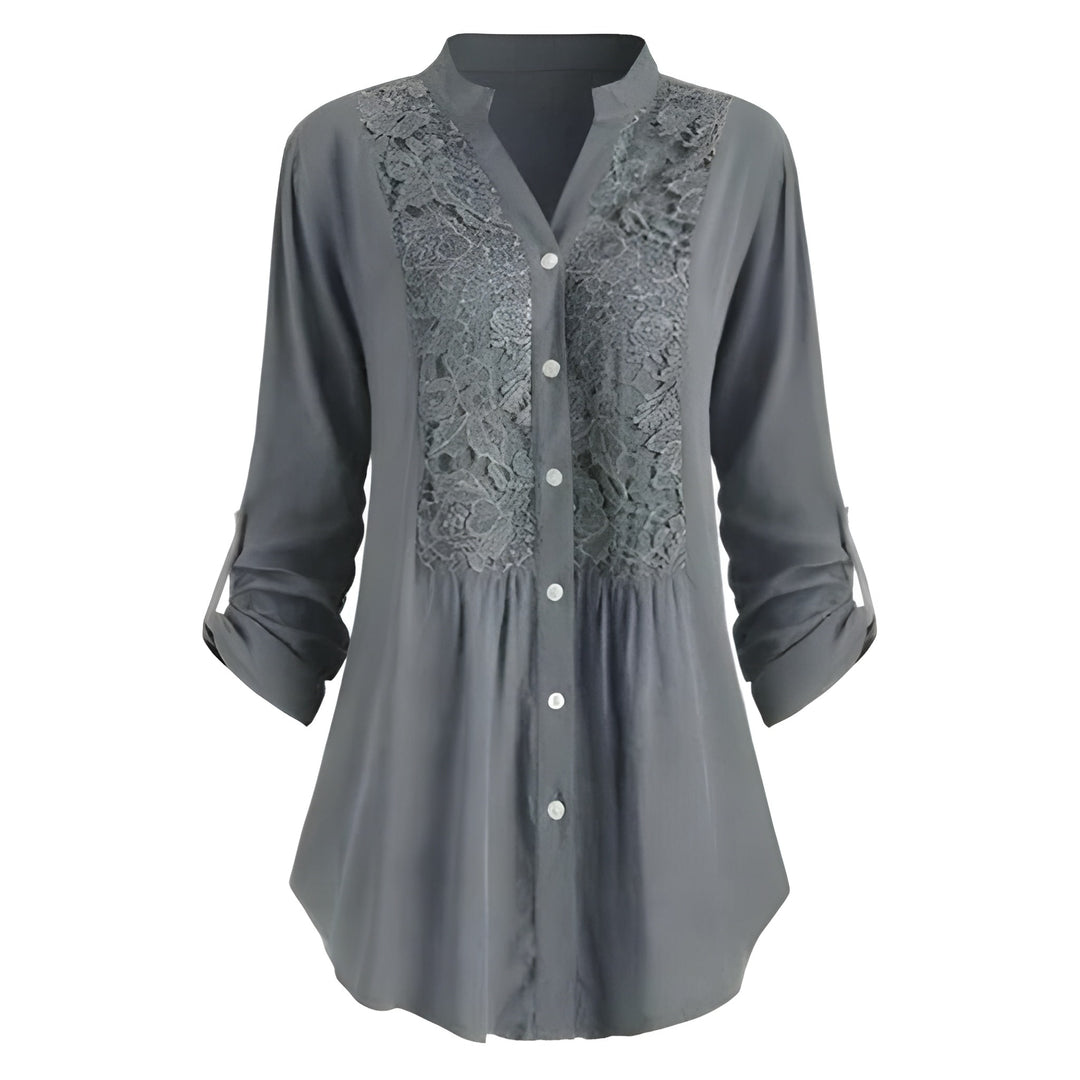 Women’s Long Puff-Sleeve Blouse | Elegant & Versatile | Summer Edition | Polyester