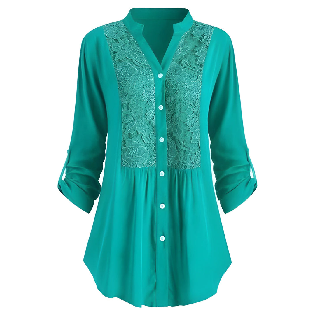 Women’s Long Puff-Sleeve Blouse | Elegant & Versatile | Summer Edition | Polyester