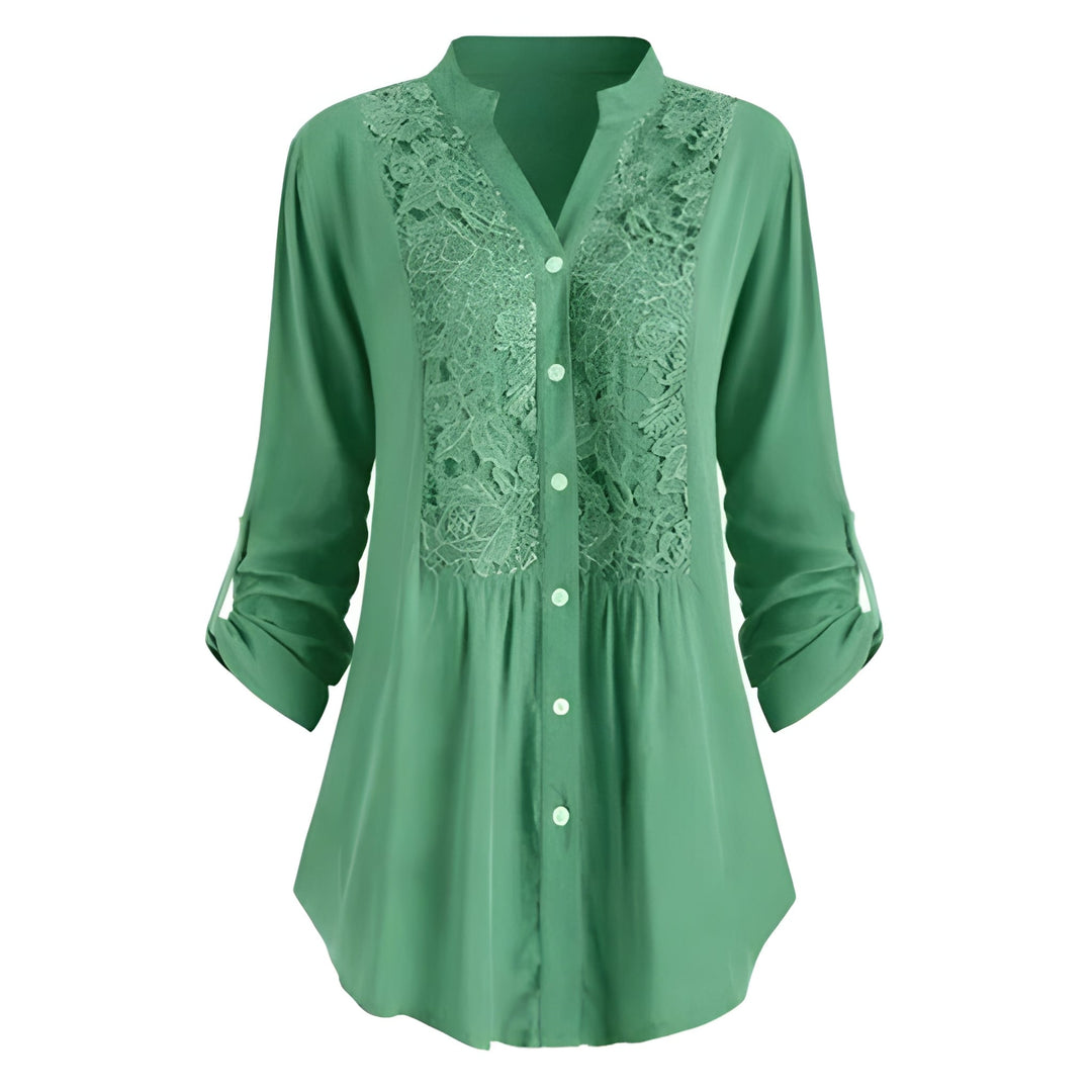 Women’s Long Puff-Sleeve Blouse | Elegant & Versatile | Summer Edition | Polyester