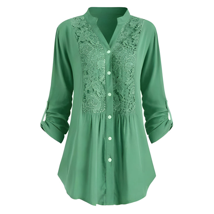Women’s Long Puff-Sleeve Blouse | Elegant & Versatile | Summer Edition | Polyester