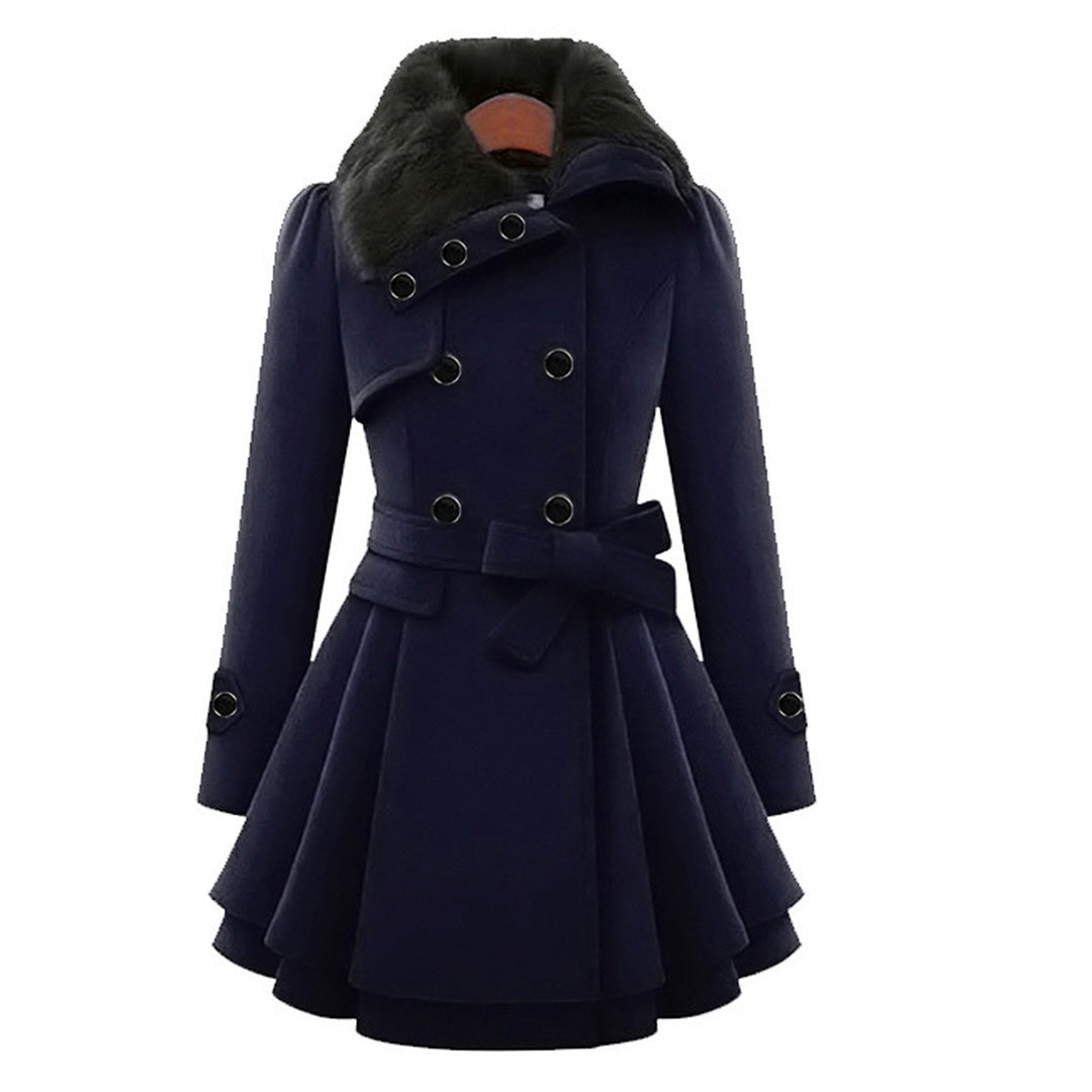 Women’s Winter Coat | Stylish & Cozy | Faux Fur Collar | Polyester & Rayon