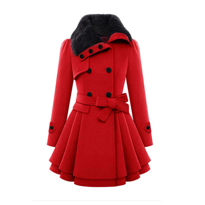 Women’s Winter Coat | Stylish & Cozy | Faux Fur Collar | Polyester & Rayon