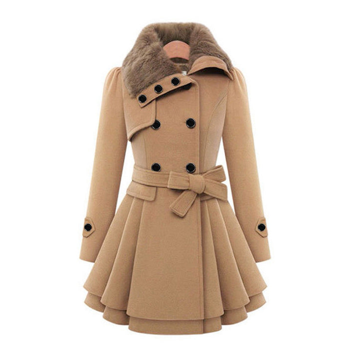 Women’s Winter Coat | Stylish & Cozy | Faux Fur Collar | Polyester & Rayon