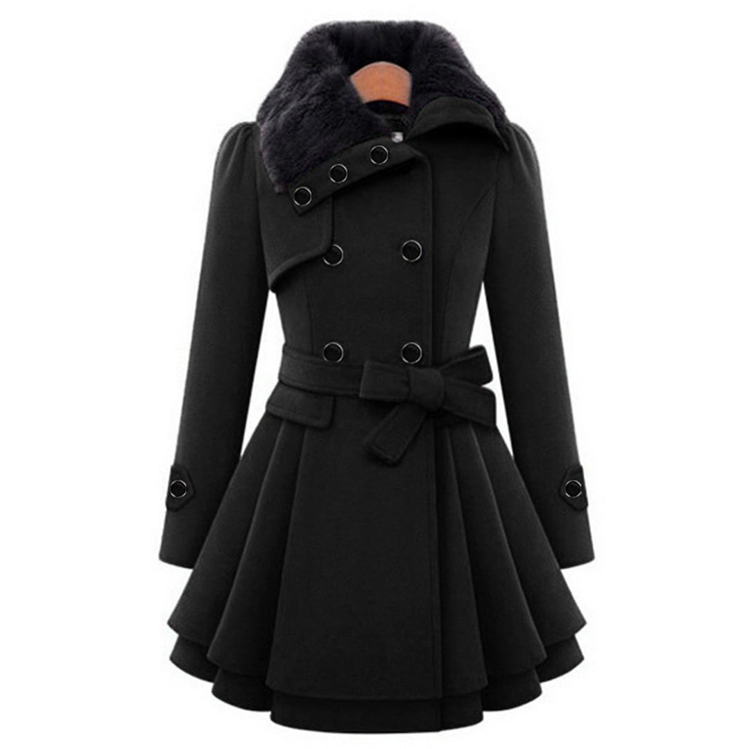 Women’s Winter Coat | Stylish & Cozy | Faux Fur Collar | Polyester & Rayon