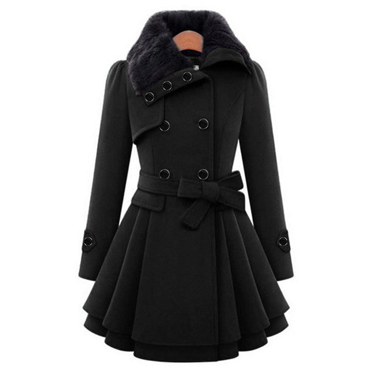Women’s Winter Coat | Stylish & Cozy | Faux Fur Collar | Polyester & Rayon