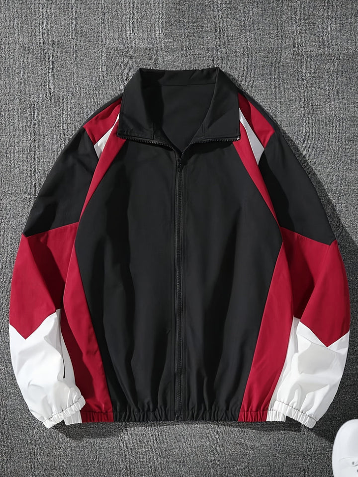 Men’s Jacket | Outdoor | Colorblock | Lightweight & Windproof | Spring/Fall