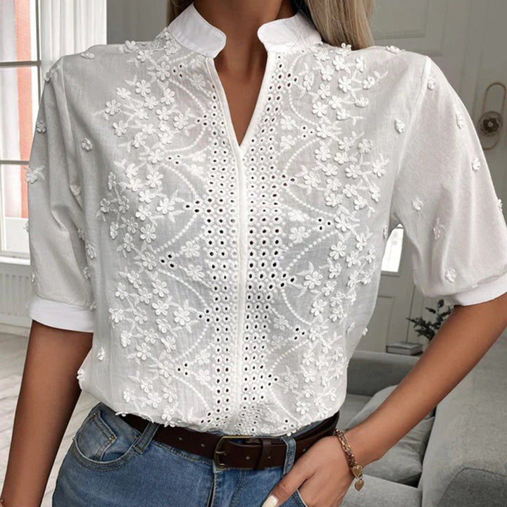 Women’s Fashion Summer Blouse | Elegant & Versatile | Perfect for Work | Polyester