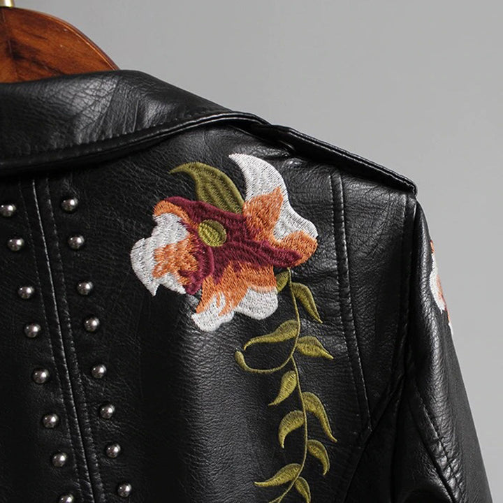 Women’s Leather Jacket | Slim Fit & Timeless Style | Day & Evening Wear | Polyester