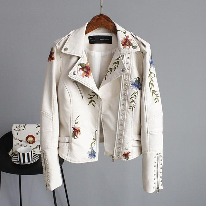 Women’s Leather Jacket | Slim Fit & Timeless Style | Day & Evening Wear | Polyester