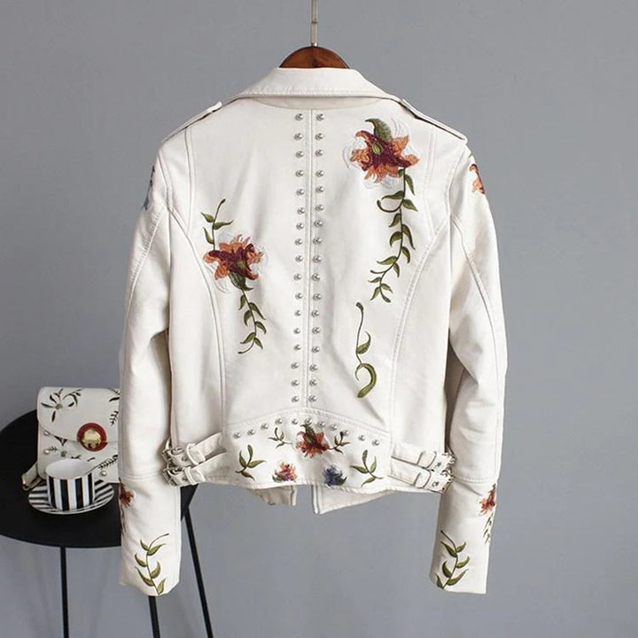 Women’s Leather Jacket | Slim Fit & Timeless Style | Day & Evening Wear | Polyester