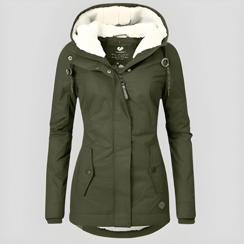 Women’s Winter Parka | Mid-Length Hooded Coat | Warm Casual Jacket