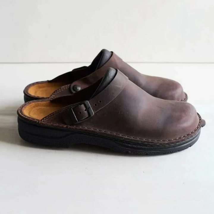 Men’s Slipppers | Casual Slip-On | Buckle Strap Open Toe Shoes