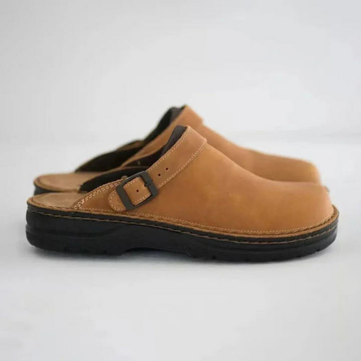 Men’s Slipppers | Casual Slip-On | Buckle Strap Open Toe Shoes