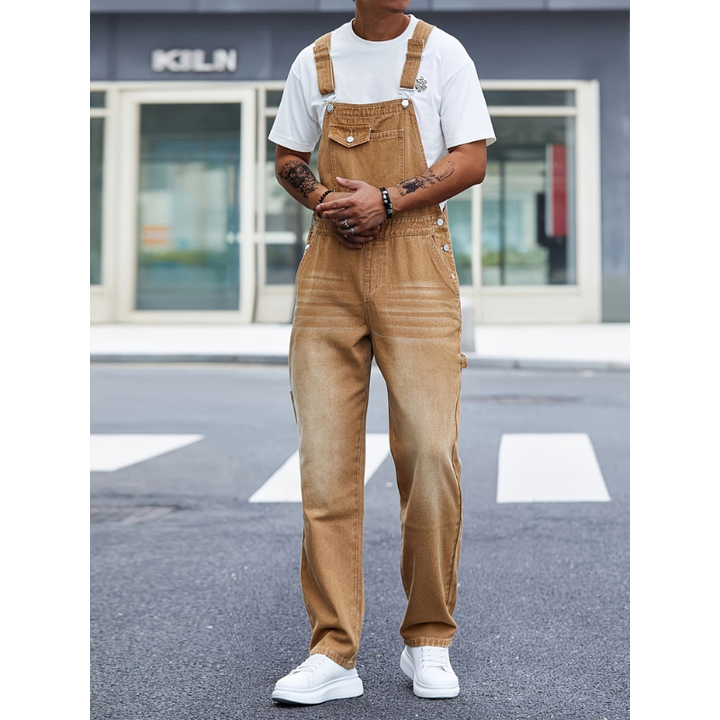 Men’s Jumpsuit | Loose Cargo Pants | Casual Mens Clothing