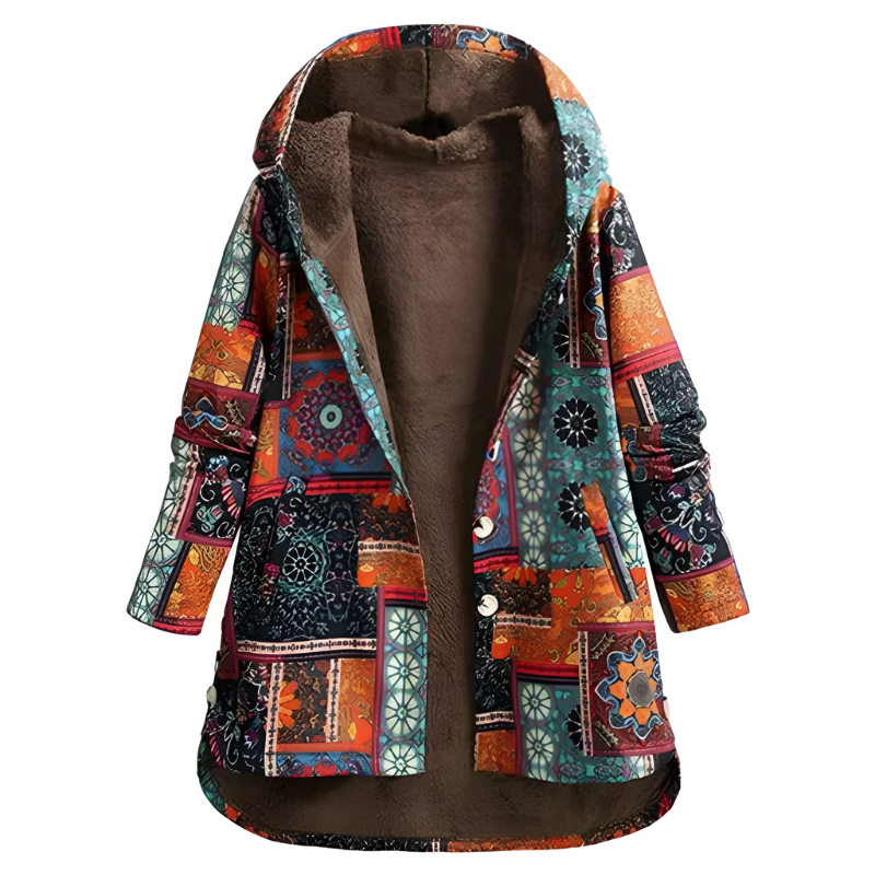 Women’s Jacket | Classic Floral Clothing | Hooded Winter Comfort