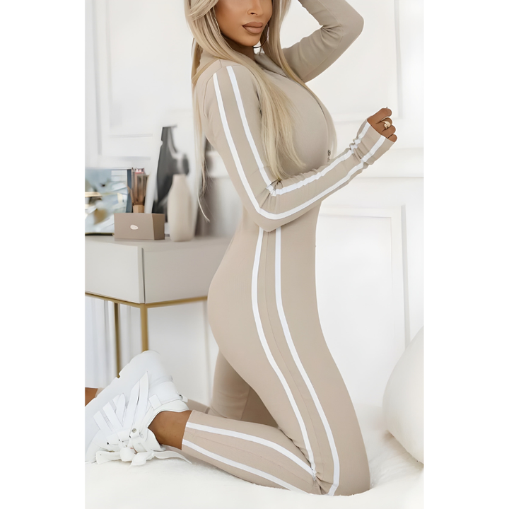 Womens Tracksuits | Striped Slim Jumpsuit | Modern Clothing