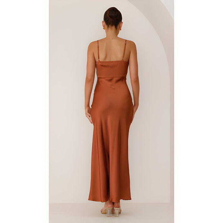 Women’s Maxi Dress | Satin Spaghetti Strap | Elegant Dresses