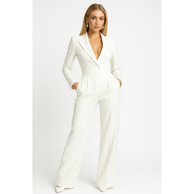 Women’s Jumpsuit | Womens Elegant Clothing | Long Sleeve Formal Style