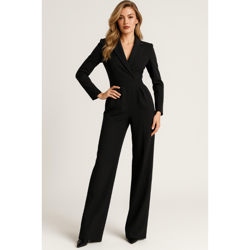 Women’s Jumpsuit | Womens Elegant Clothing | Long Sleeve Formal Style