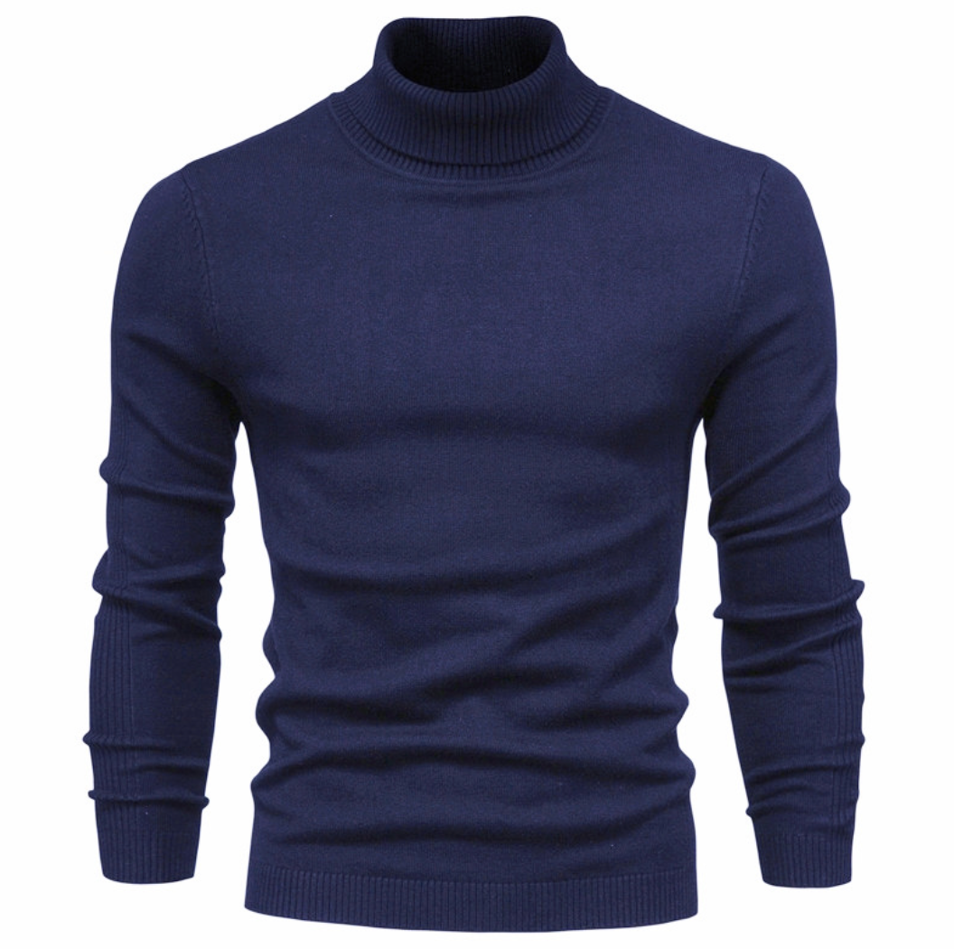 Men’s Jumper | Turtleneck Warm Slim Fit Knit | Stylish Mens Clothing