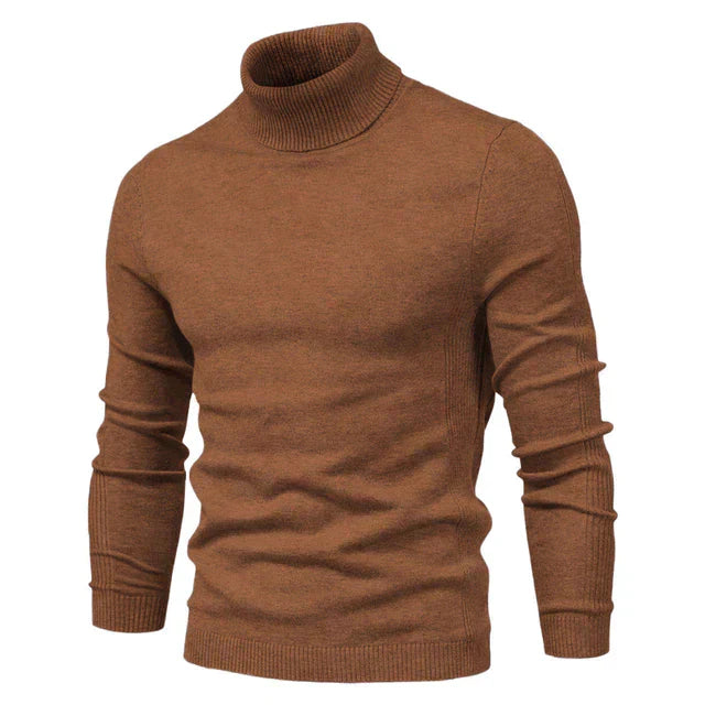 Men’s Jumper | Turtleneck Warm Slim Fit Knit | Stylish Mens Clothing