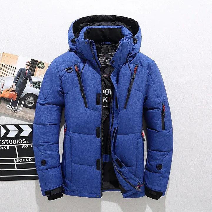 Men’s Ski Jacket | Warm Hooded Puffer | Waterproof Mens Winter Jackets