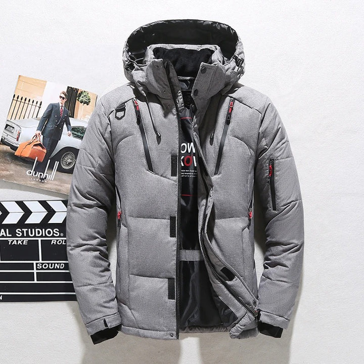 Men’s Ski Jacket | Warm Hooded Puffer | Waterproof Mens Winter Jackets