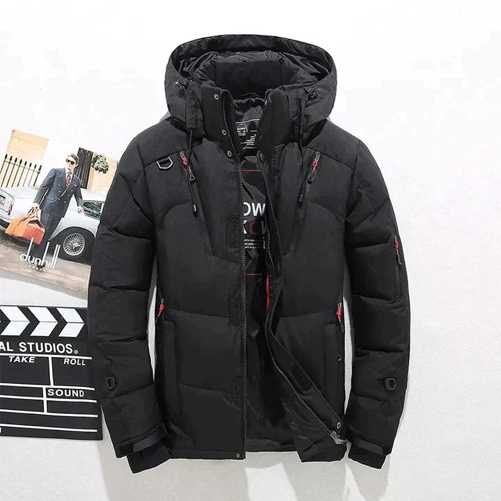 Men’s Ski Jacket | Warm Hooded Puffer | Waterproof Mens Winter Jackets