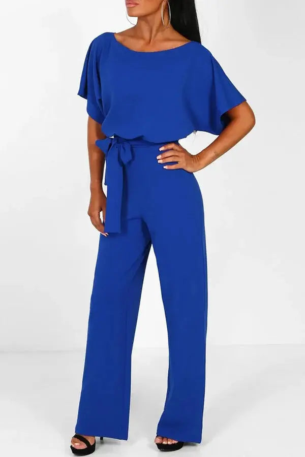 Women’s Jumpsuit | Waist Tie Silhouette | Modern Clothing Style