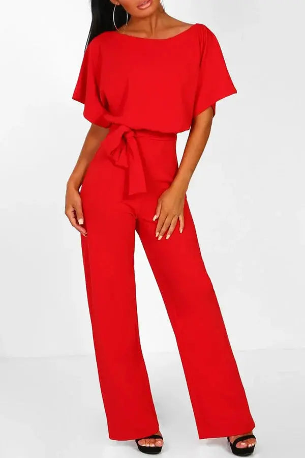 Women’s Jumpsuit | Waist Tie Silhouette | Modern Clothing Style