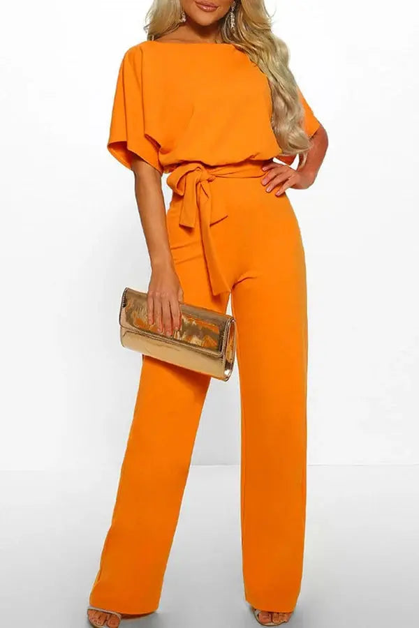 Women’s Jumpsuit | Waist Tie Silhouette | Modern Clothing Style