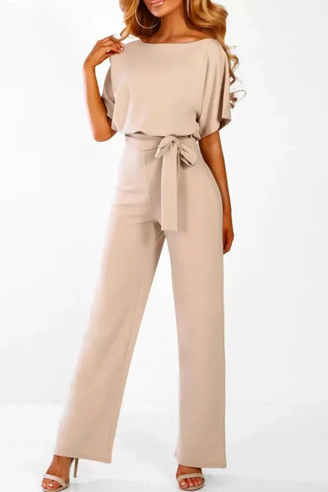 Women’s Jumpsuit | Waist Tie Silhouette | Modern Clothing Style