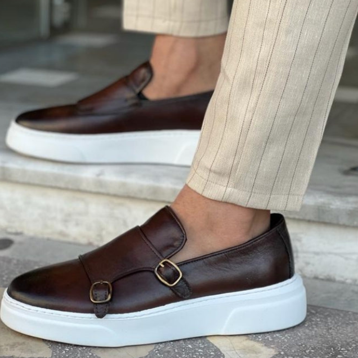 Men's Loafers | Modern Buckle Slip-On | Essential Shoes