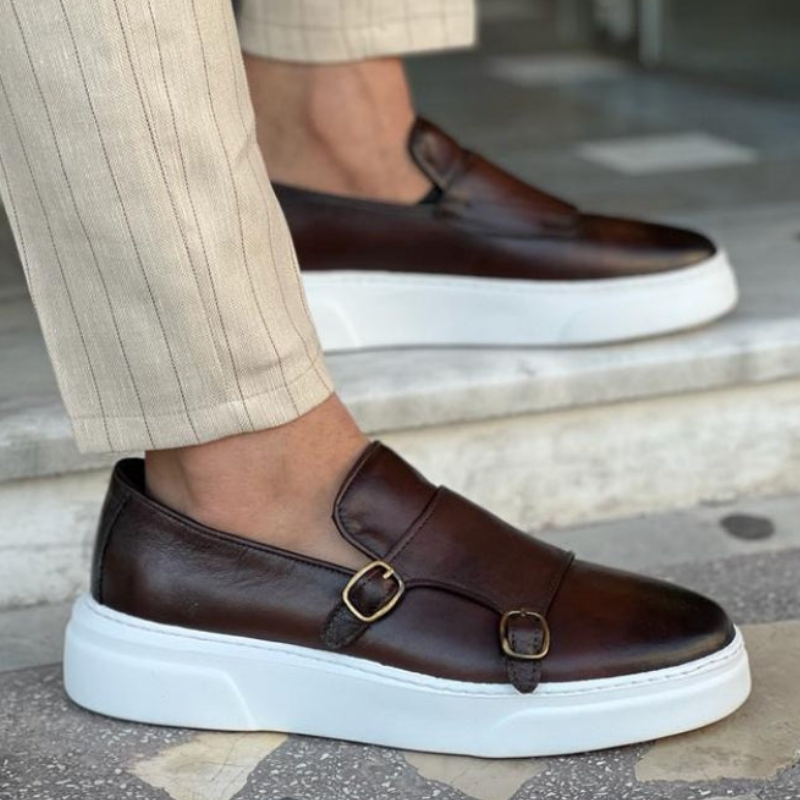 Men's Loafers | Modern Buckle Slip-On | Essential Shoes