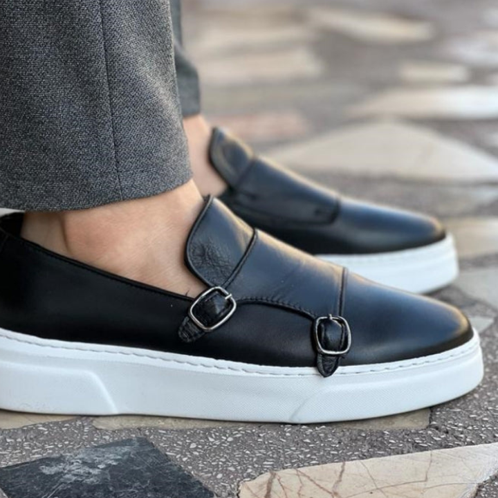 Men's Loafers | Modern Buckle Slip-On | Essential Shoes