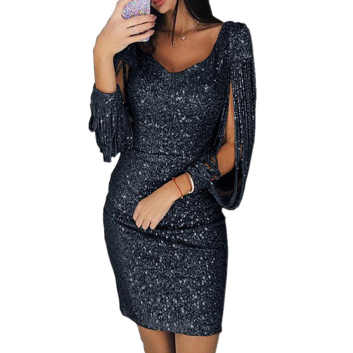 Women Mini Dress | Elegant Glitter Style | Womens Chic Dresses