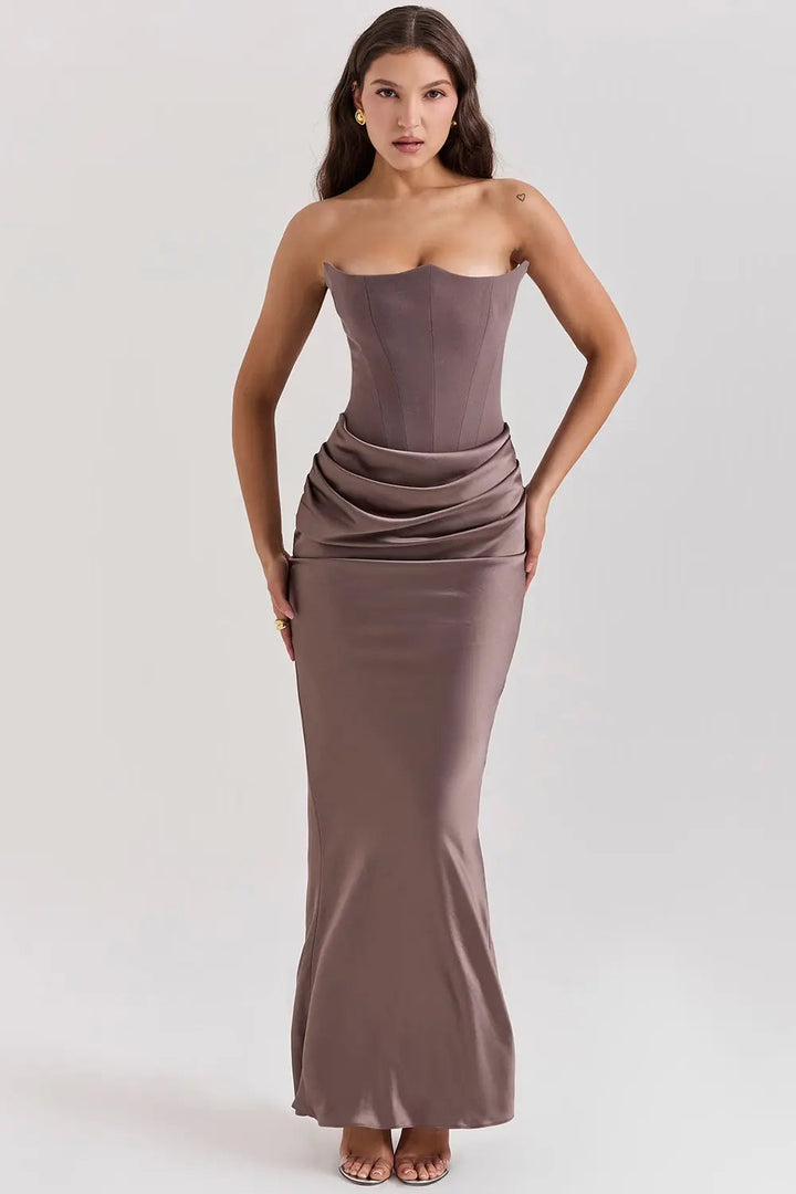 Women’s Maxi Dress | Strapless Elegant Evening | Elegant Dresses