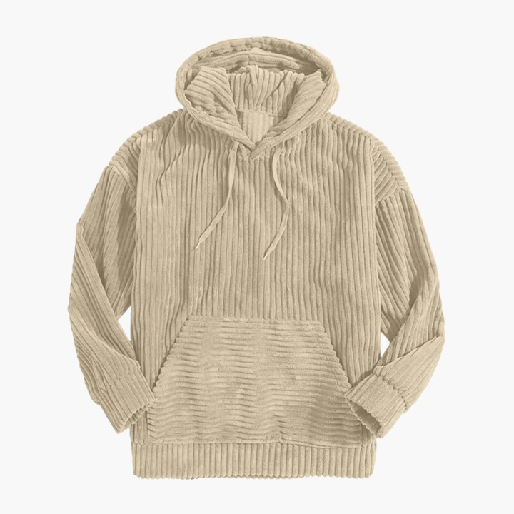 Men’s Jumper | Ribbed Hoodie Pullover | Knit Mens Clothing