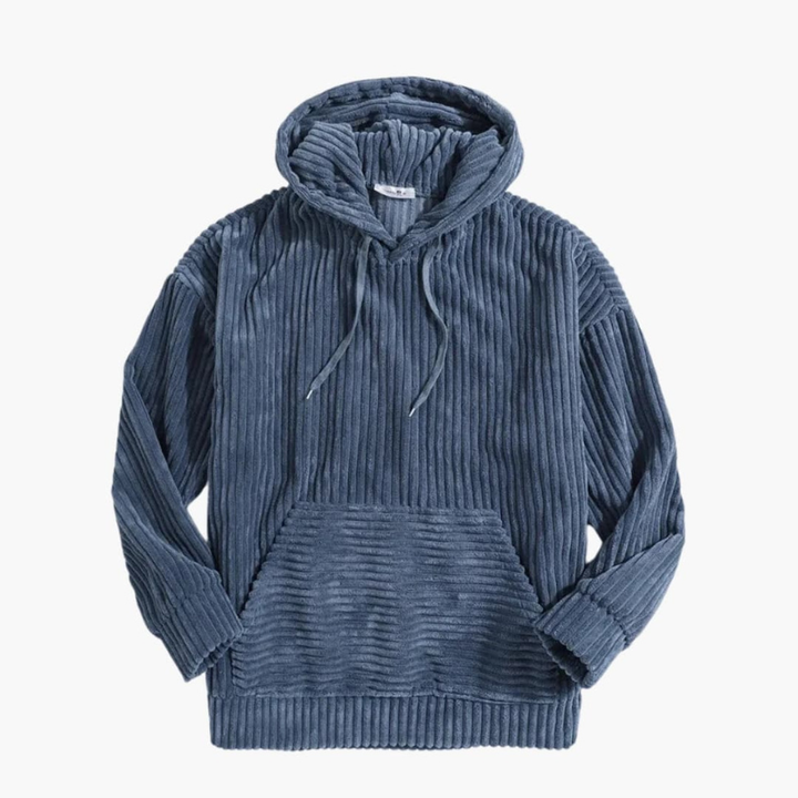 Men’s Jumper | Ribbed Hoodie Pullover | Knit Mens Clothing