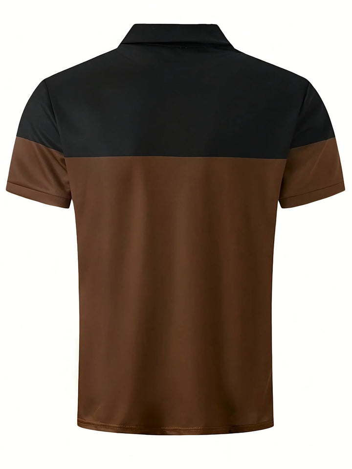 Men's Polo Shirt | Colour Blocks | Short Sleeves | Casual Summer Style