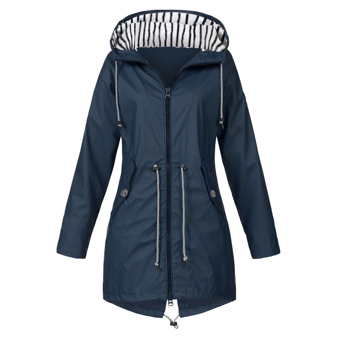 Outdoor Jacket | Wind & Waterproof | Adjustable Hood & Pockets | Solid Colour Windbreaker