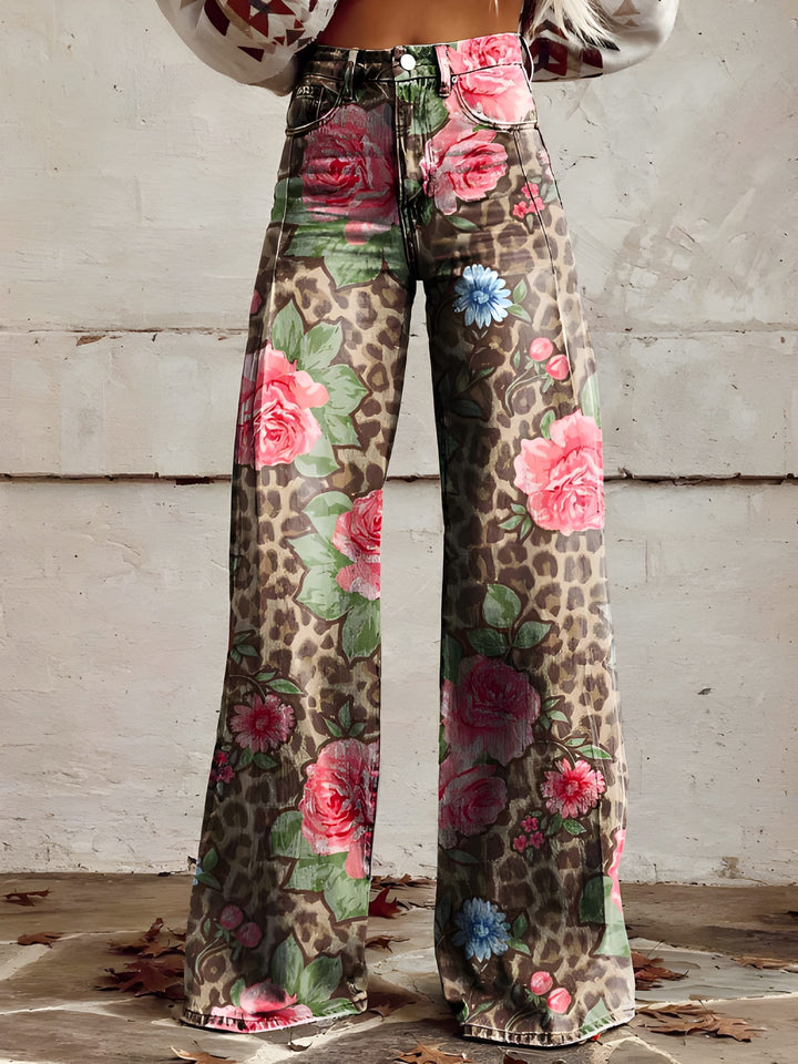 Women’s Long Denim Pants | Wide Leg & Relaxed Fit | Lightweight & Stylish | Cotton