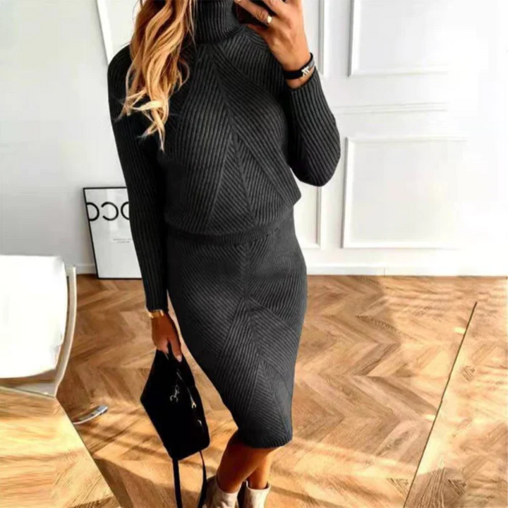 Women’s Knit Sweater Dress | Cozy & Elegant | Slim Fit Warmth | Polyester