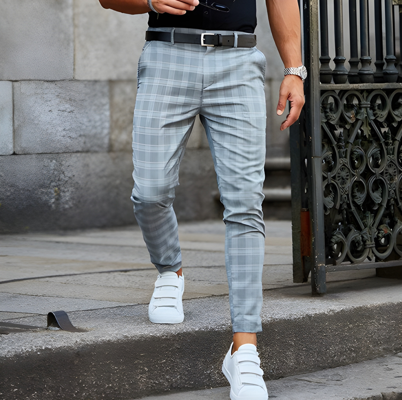 Mens Pants | Slim Stretch Tapered Style | Casual Mens Clothing