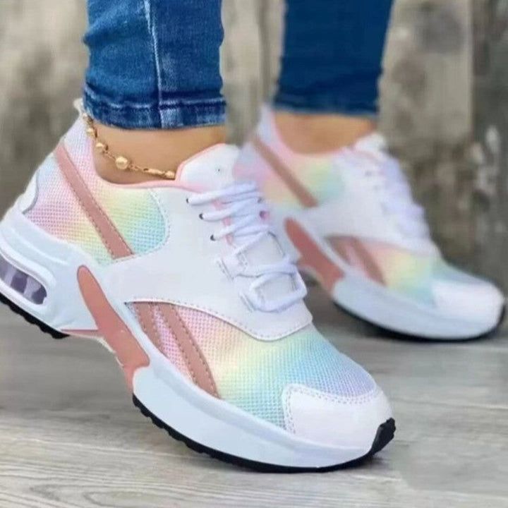 Women’s Trainers | Round Toe Sneakers with Bow | Comfortable Shoes