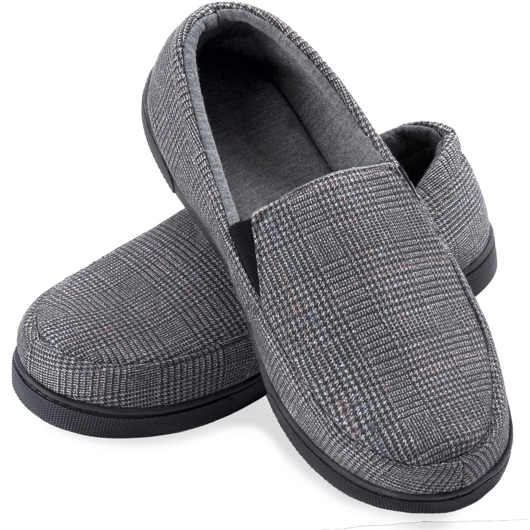 Loafers for Men | Stylish Checked Slip-On Shoes | Warm & Comfortable